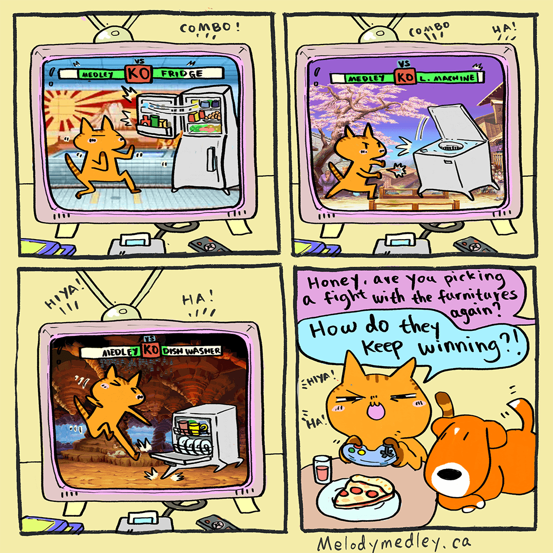 The final boss is the couch that always hits his pinky toe