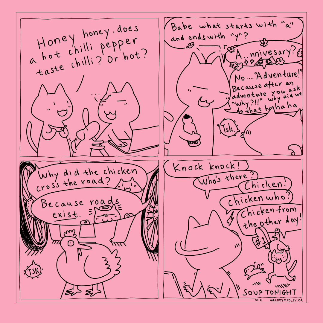 Knock knock, it's the chicken again!