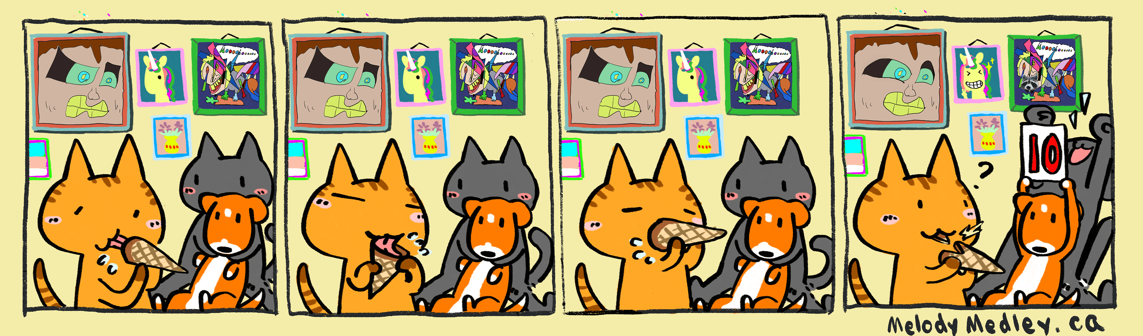 Medley is a huge ice cream lover