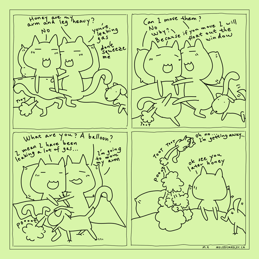 Rumors are that Melody is still flying all over downtown Toronto