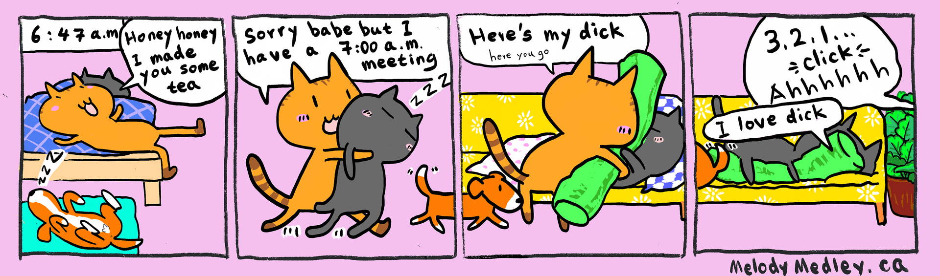 Melody is a-dick-ted