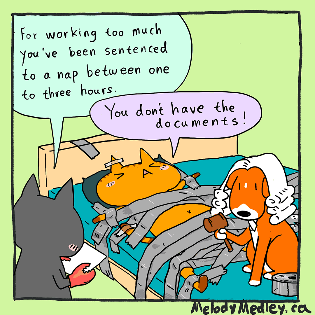 If you work too much, the Rak Raks will come for you