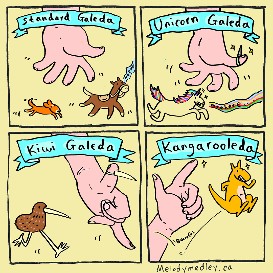 Galedas are coming in many shapes and colors