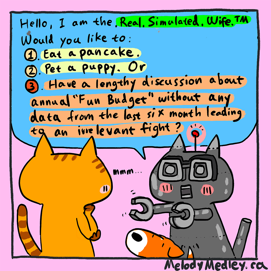 Real simulated fight with a real simulated wife