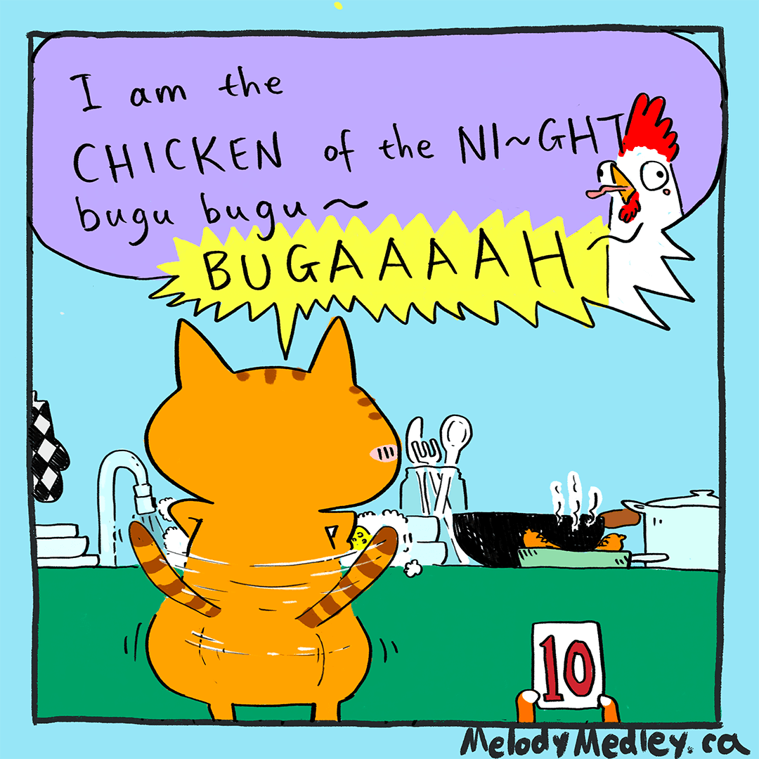 Medley is the chicken of the night